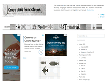 Tablet Screenshot of cross-stitch-monochrome.com